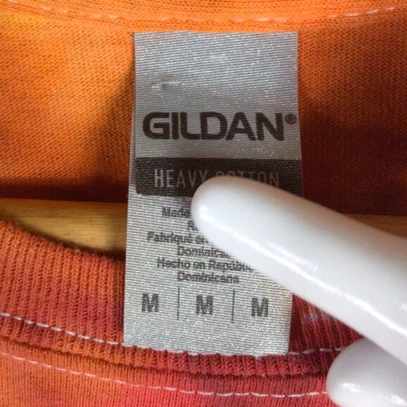 Classic Reno Nevada Tie Dye rainbow boho T Shirt Red Medium - Picture 3 of 4